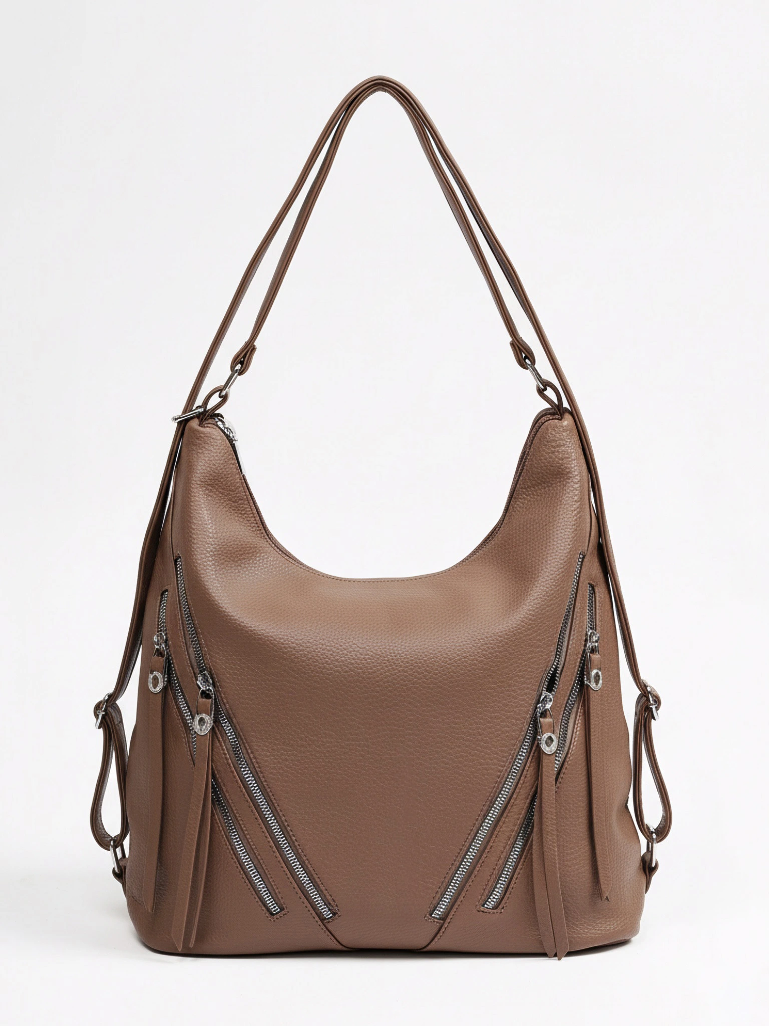 Сумка-шоппер с декоративными пуллерами в ассортименте